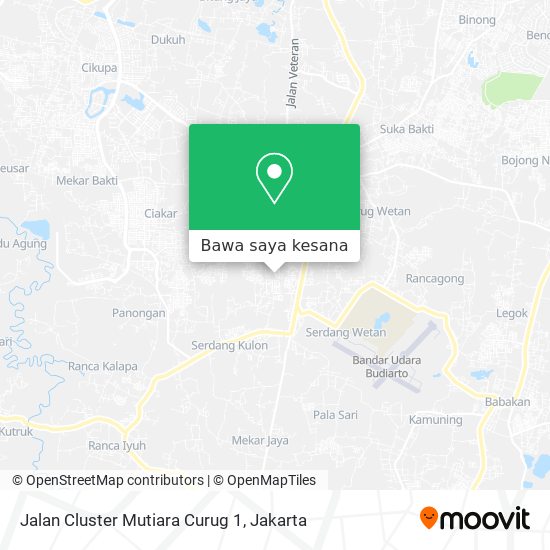 Peta Jalan Cluster Mutiara Curug 1