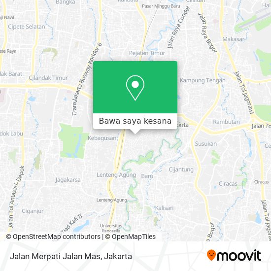 Peta Jalan Merpati Jalan Mas