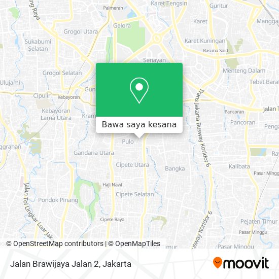Peta Jalan Brawijaya Jalan 2