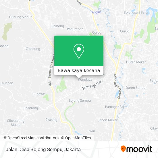 Peta Jalan Desa Bojong Sempu