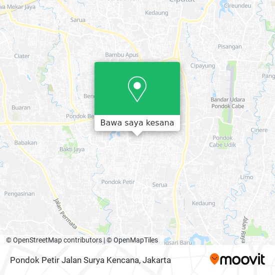 Peta Pondok Petir Jalan Surya Kencana