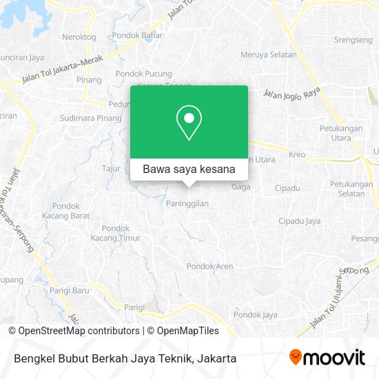 Peta Bengkel Bubut Berkah Jaya Teknik