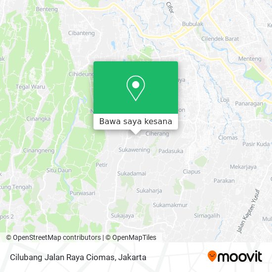 Peta Cilubang Jalan Raya Ciomas