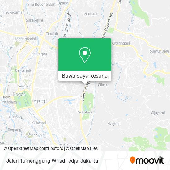 Peta Jalan Tumenggung Wiradiredja