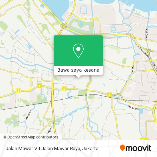 Peta Jalan Mawar VII Jalan Mawar Raya