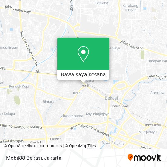 Peta Mobil88 Bekasi