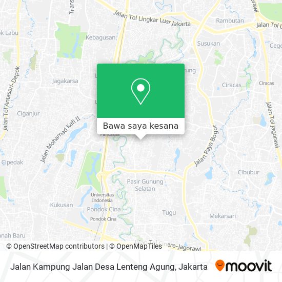 Peta Jalan Kampung Jalan Desa Lenteng Agung