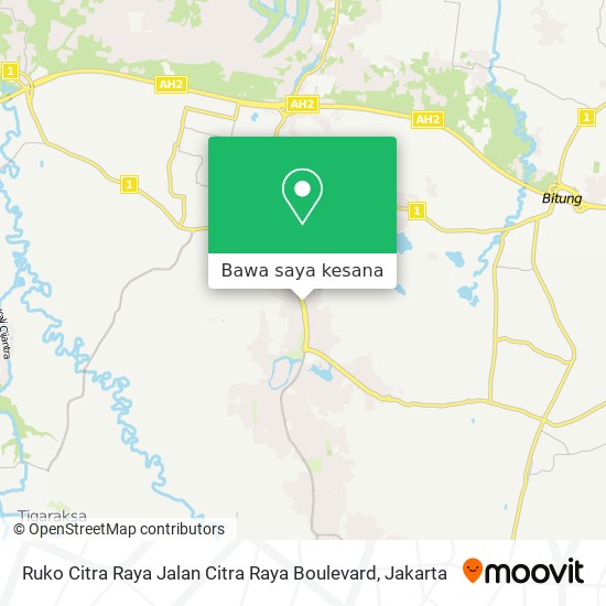 Peta Ruko Citra Raya Jalan Citra Raya Boulevard