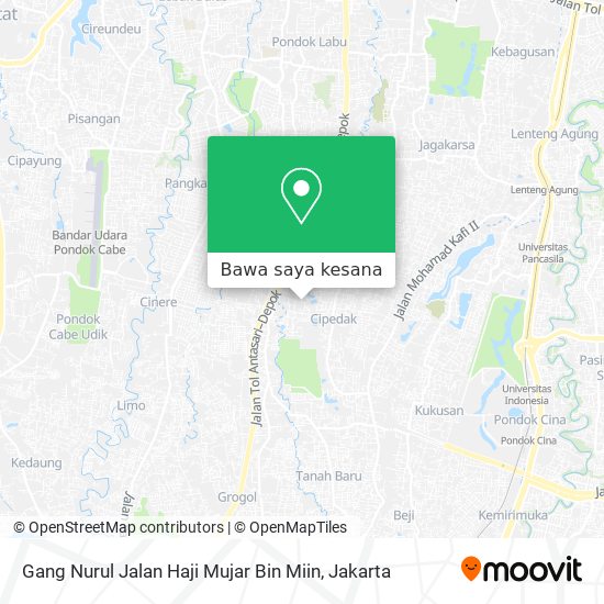 Peta Gang Nurul Jalan Haji Mujar Bin Miin