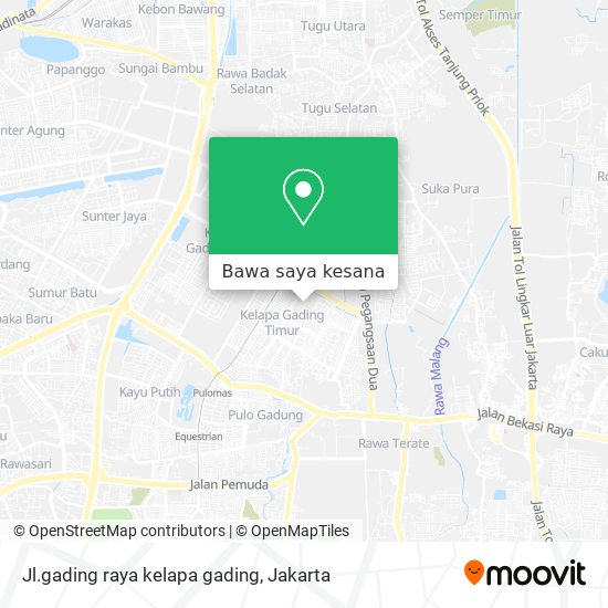 Peta Jl.gading raya kelapa gading