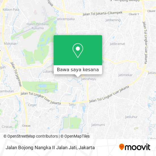Peta Jalan Bojong Nangka II Jalan Jati