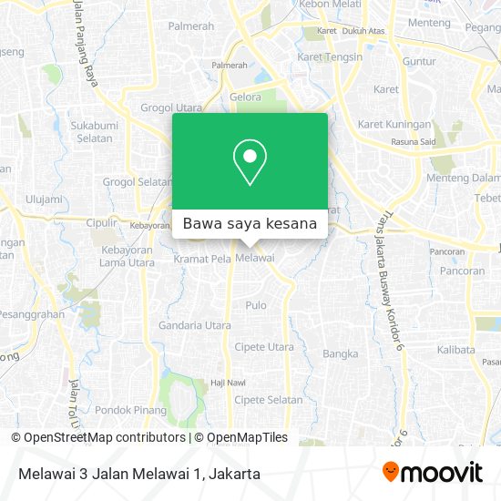 Peta Melawai 3 Jalan Melawai 1