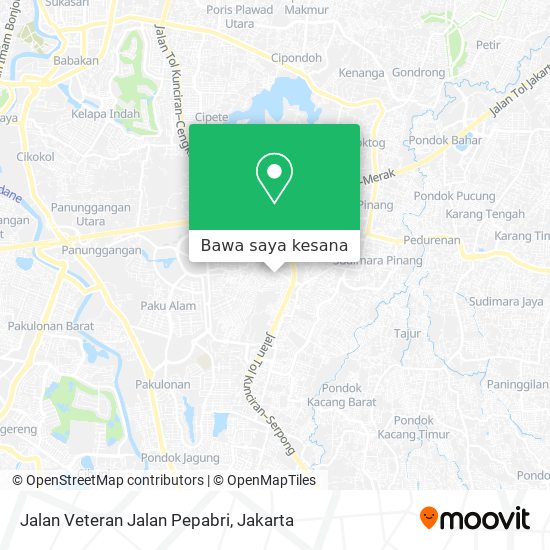 Peta Jalan Veteran Jalan Pepabri