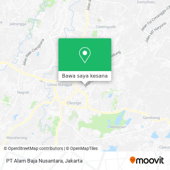 Peta PT Alam Baja Nusantara
