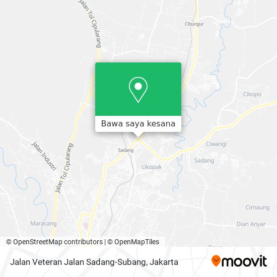 Peta Jalan Veteran Jalan Sadang-Subang