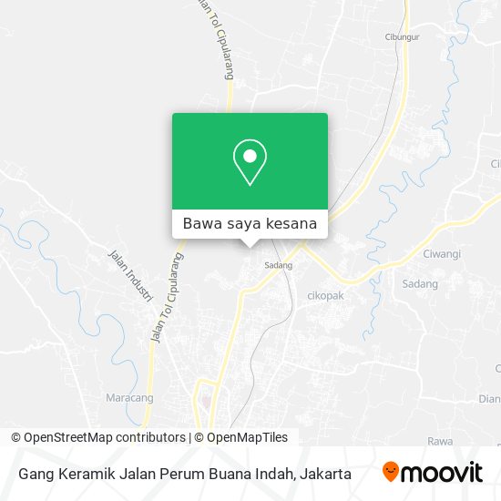 Peta Gang Keramik Jalan Perum Buana Indah