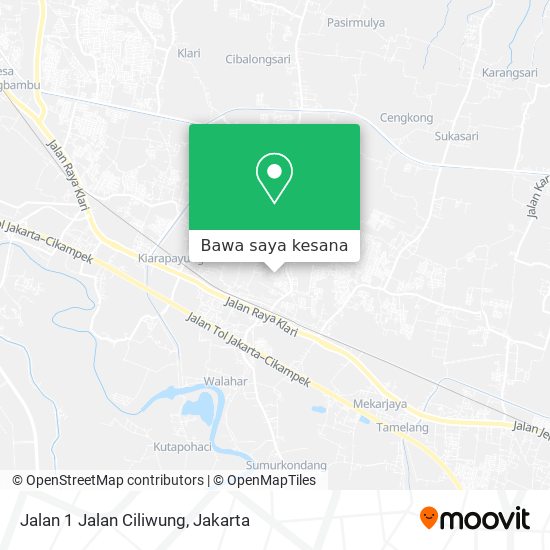 Peta Jalan 1 Jalan Ciliwung