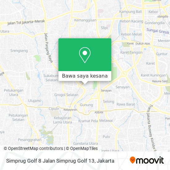 Peta Simprug Golf 8 Jalan Simprug Golf 13