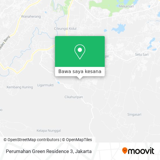 Peta Perumahan Green Residence 3