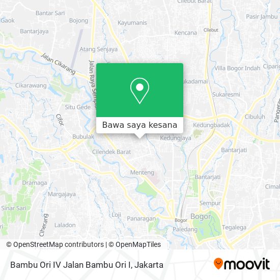Peta Bambu Ori IV Jalan Bambu Ori I