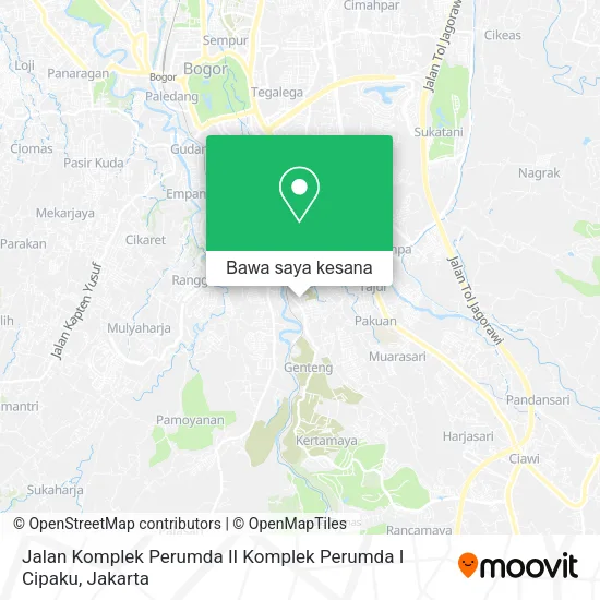 Peta Jalan Komplek Perumda II Komplek Perumda I Cipaku