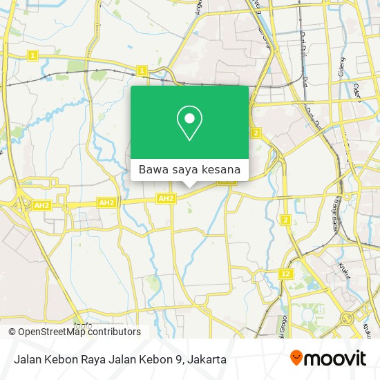 Peta Jalan Kebon Raya Jalan Kebon 9