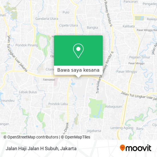 Peta Jalan Haji Jalan H Subuh