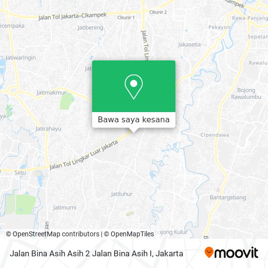 Peta Jalan Bina Asih Asih 2 Jalan Bina Asih I