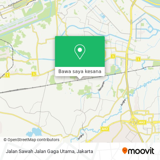 Peta Jalan Sawah Jalan Gaga Utama