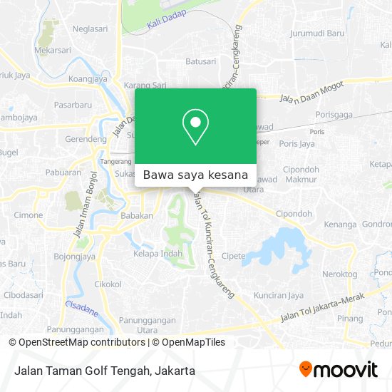 Peta Jalan Taman Golf Tengah
