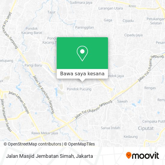 Peta Jalan Masjid Jembatan Simah