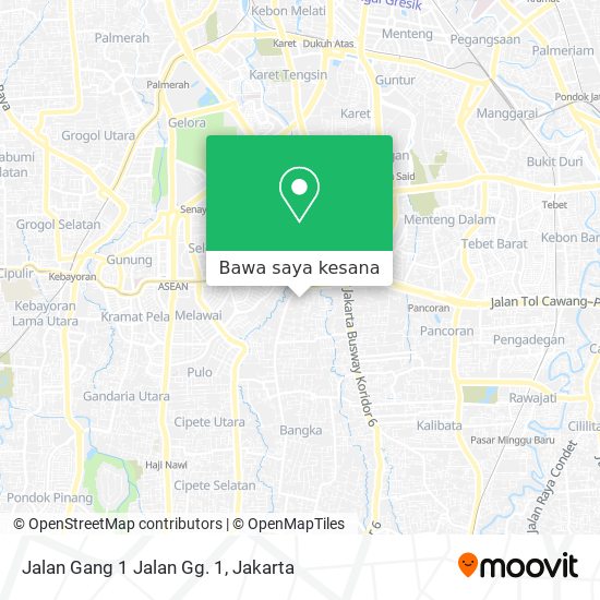 Peta Jalan Gang 1 Jalan Gg. 1