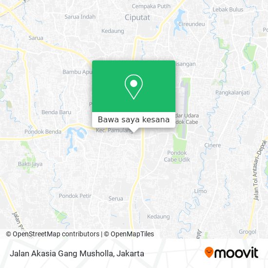 Peta Jalan Akasia Gang Musholla