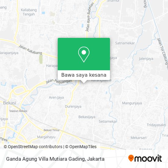 Peta Ganda Agung Villa Mutiara Gading