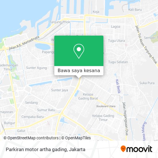 Peta Parkiran motor artha gading