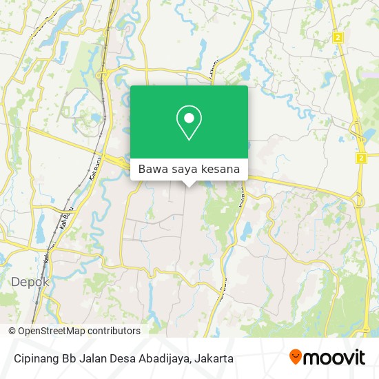 Peta Cipinang Bb Jalan Desa Abadijaya