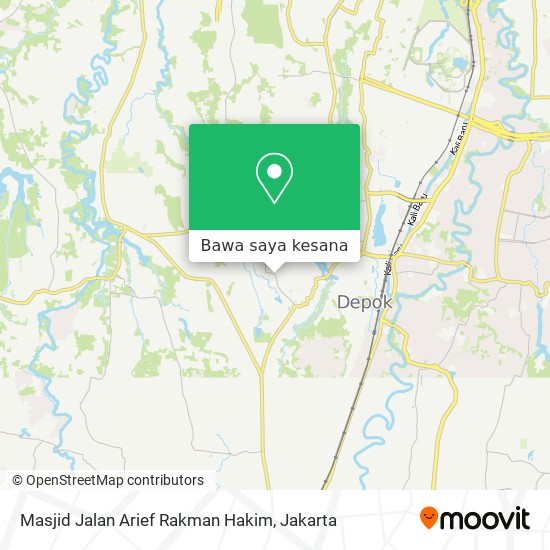 Peta Masjid Jalan Arief Rakman Hakim