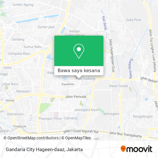 Peta Gandaria City Hageen-daaz
