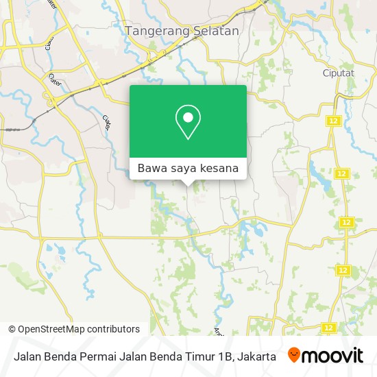 Peta Jalan Benda Permai Jalan Benda Timur 1B