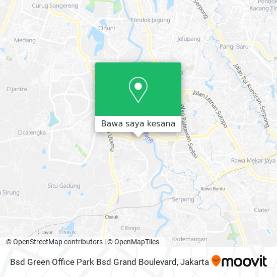 Peta Bsd Green Office Park Bsd Grand Boulevard
