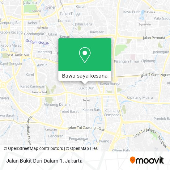 Peta Jalan Bukit Duri Dalam 1