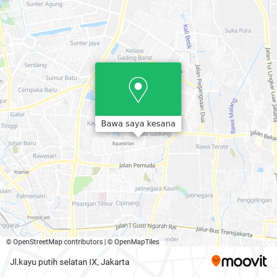 Peta Jl.kayu putih selatan IX