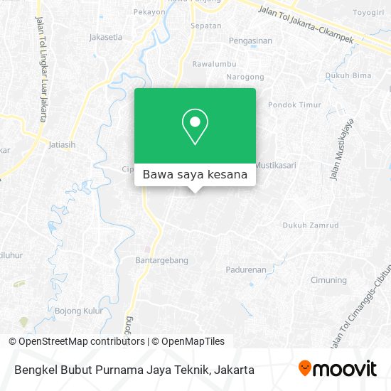 Peta Bengkel Bubut Purnama Jaya Teknik
