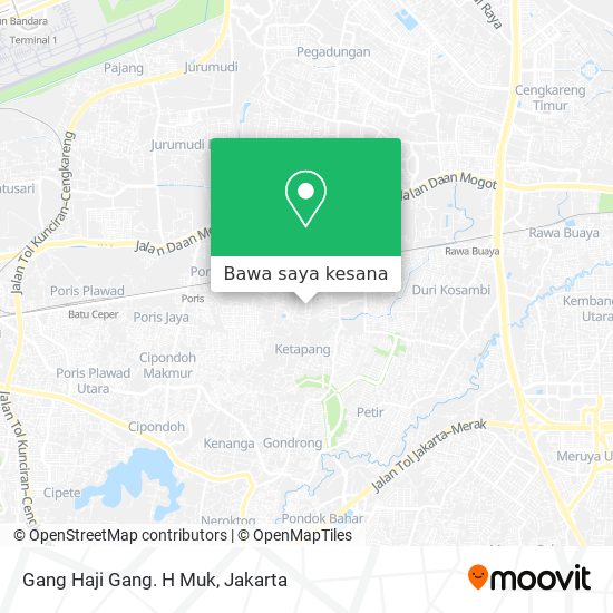 Peta Gang Haji Gang. H Muk