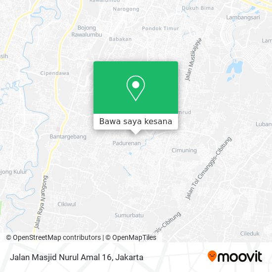 Peta Jalan Masjid Nurul Amal 16