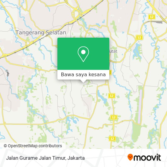 Peta Jalan Gurame Jalan Timur