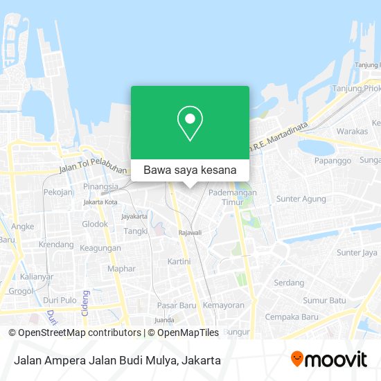 Peta Jalan Ampera Jalan Budi Mulya