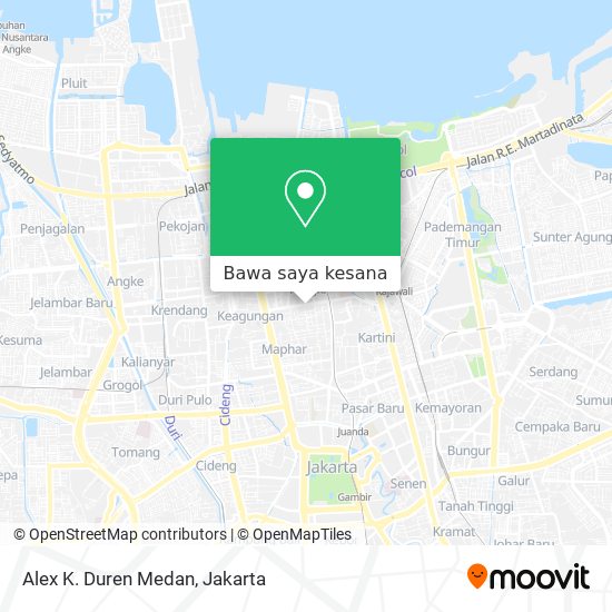 Peta Alex K. Duren Medan