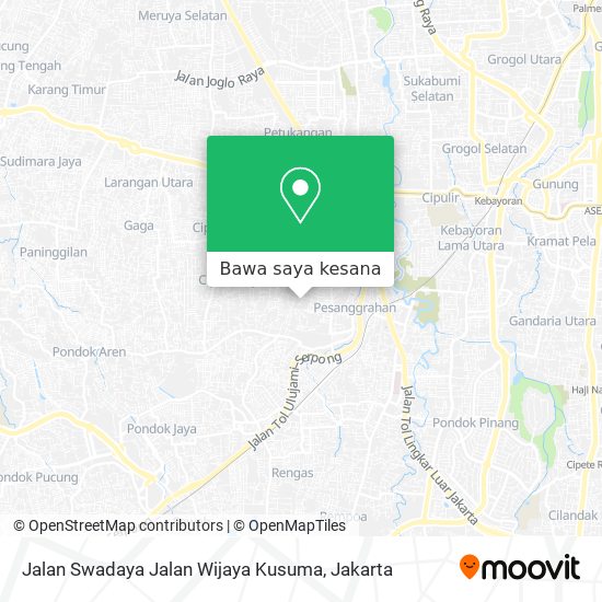 Peta Jalan Swadaya Jalan Wijaya Kusuma