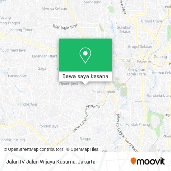 Peta Jalan IV Jalan Wijaya Kusuma